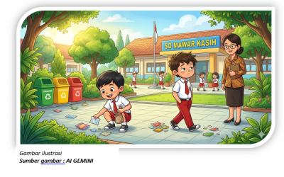 MARI BERSAMA-SAMA MENJAGA KEASRIAN LINGKUNGAN SEKOLAH