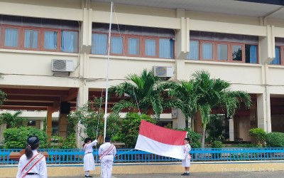 Giat Upacara Bendera Hari Senin SD Santo Fransiskus III